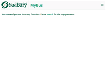 Tablet Screenshot of mybus.greatersudbury.ca