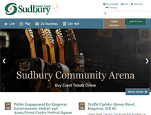 Tablet Screenshot of greatersudbury.ca